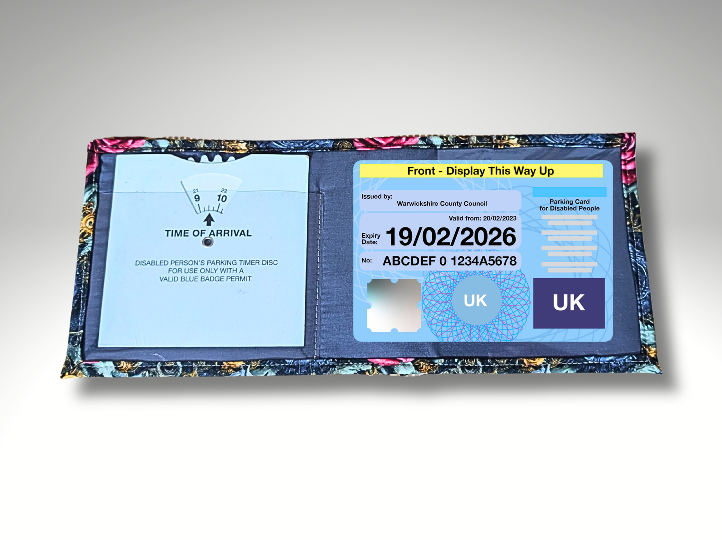 Blue Badge holder, Steam Punk Hologram Safe, Disabled parking permit holder