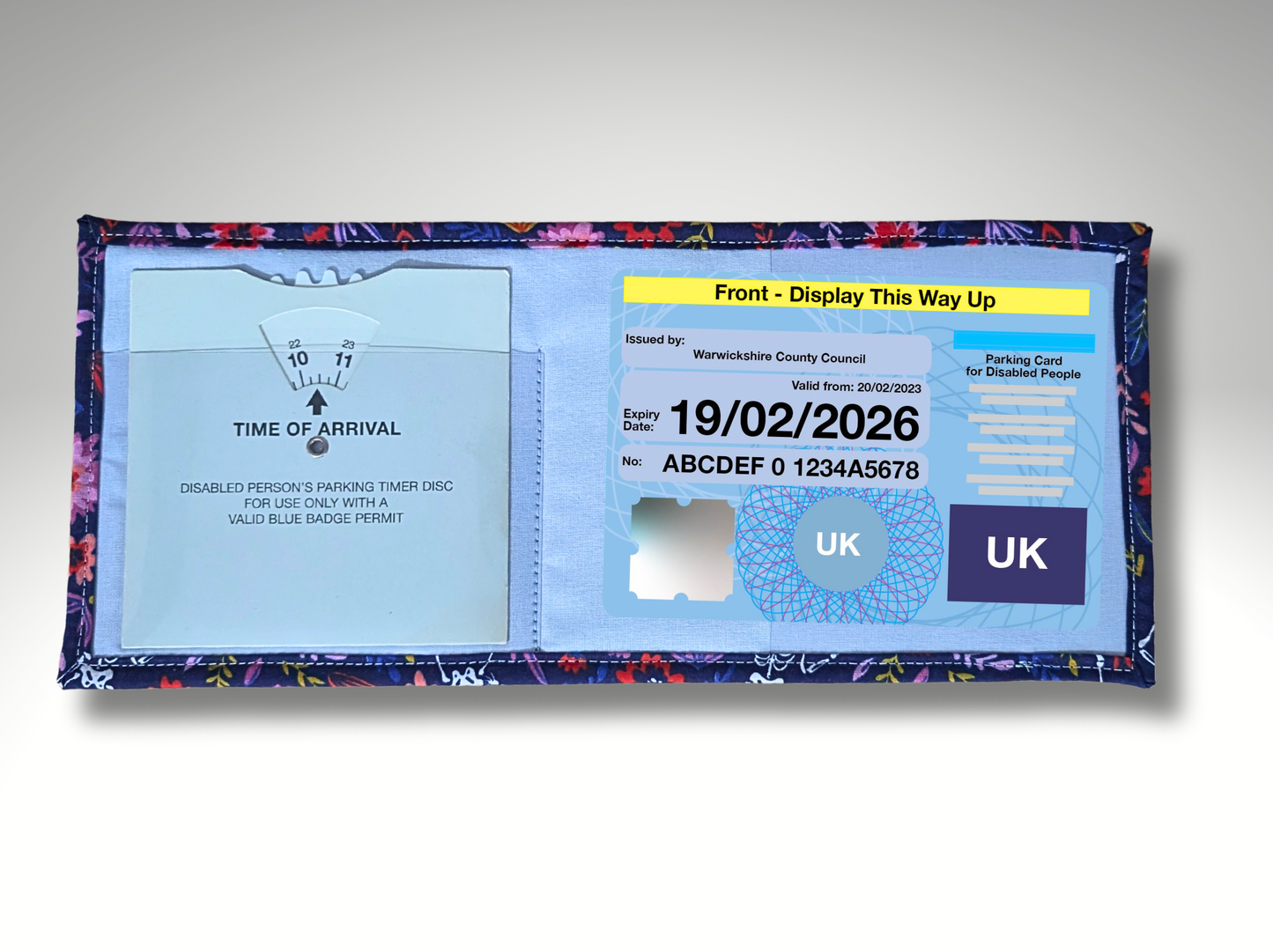 Skeleton Blue Badge holder, Hologram Safe, Disabled parking holder, Permit holder
