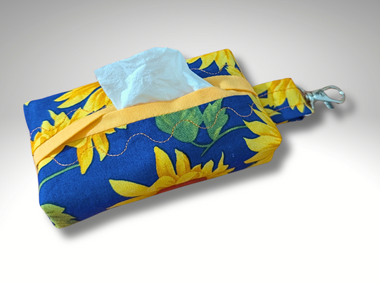 Pocket tissue holder, Key fob tissue holder, travel tissue