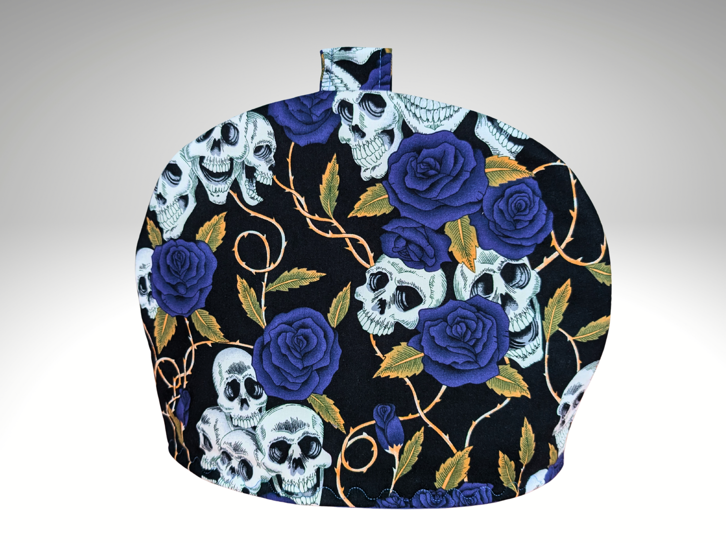 Tea Cosy, Teapot cover, Kitchen accessories, housewarming, Skulls, Gothic style