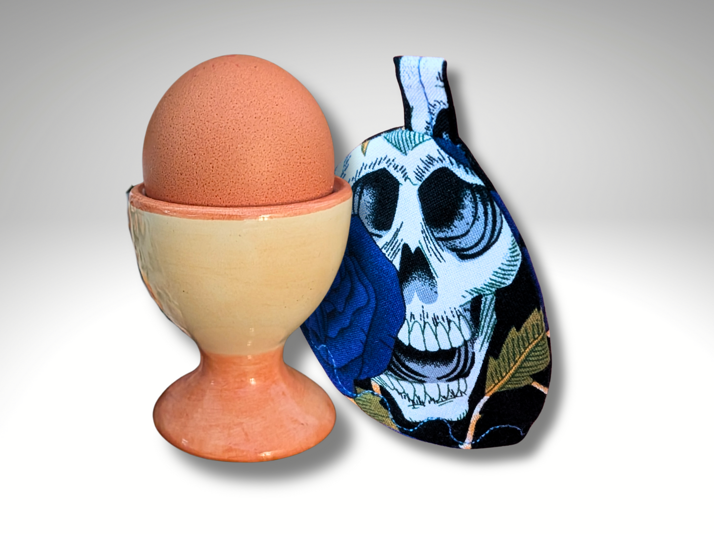 Egg Cosy, Skulls, Kitchen accessories, housewarming, Gothic