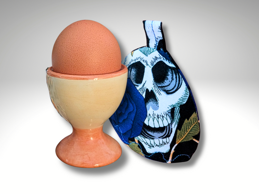 Egg Cosy, Skulls, Kitchen accessories, housewarming, Gothic