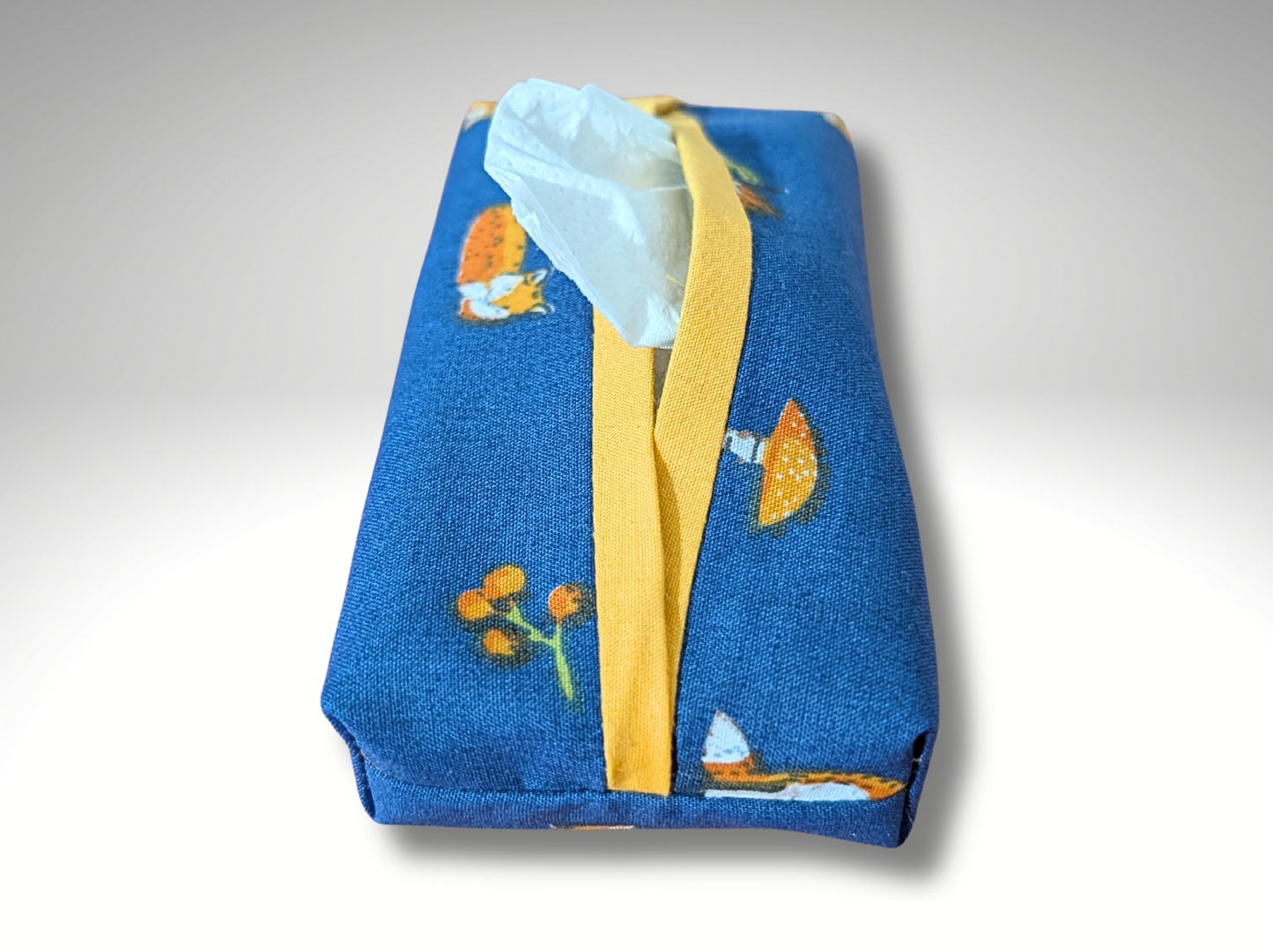 Pocket tissue holder, Key fob tissue holder, travel tissue, Fox
