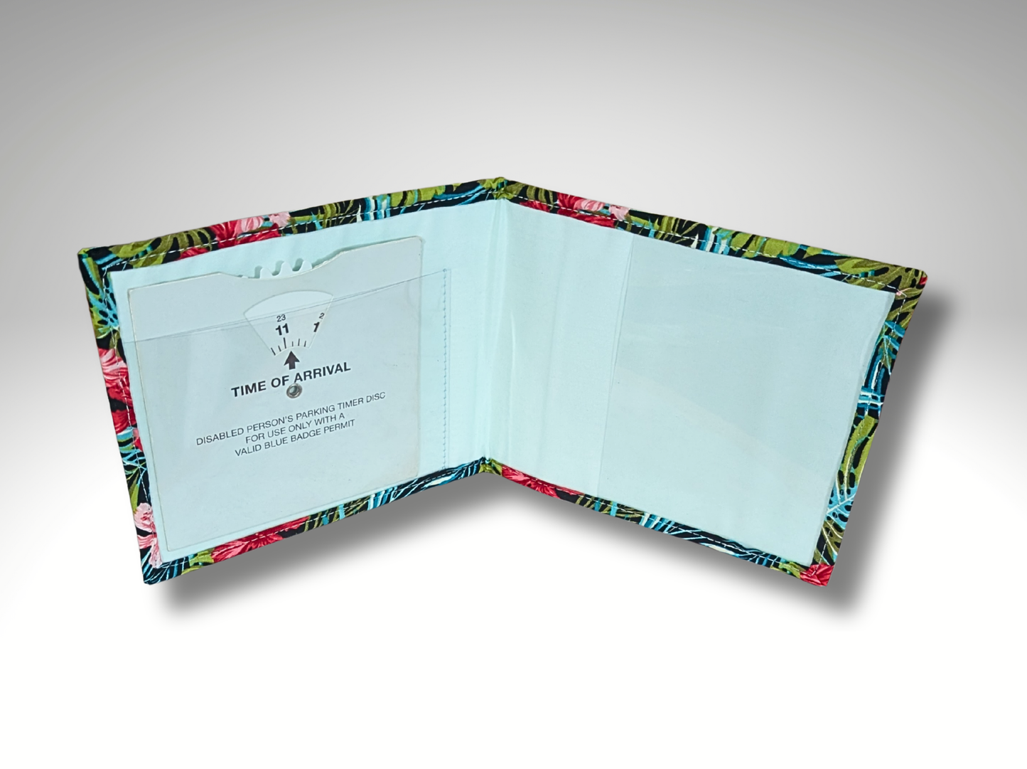 Blue Badge holder, Hologram Safe, Disabled parking permit holder, Fabric blue badge holder, Tropical print