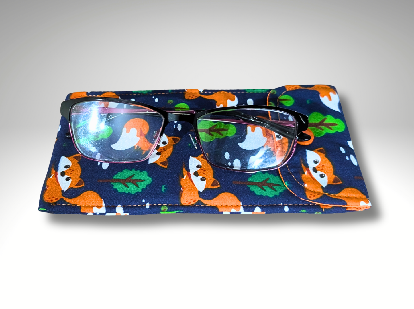 Glasses case, sunglasses case, soft padded glasses case, Fox's, mothers day gift, soft pouch, gifts for her