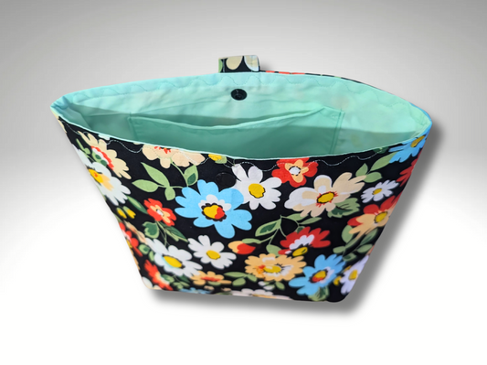 Car tidy, Car bin, car gift, storage bag, hanging bag, Floral bag