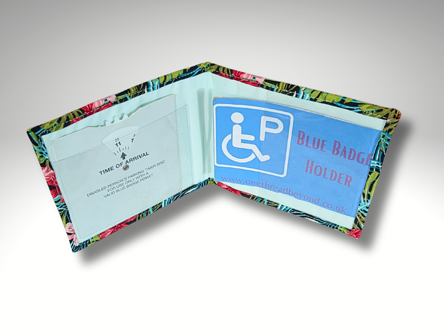 Blue Badge holder, Hologram Safe, Disabled parking permit holder, Fabric blue badge holder, Tropical print
