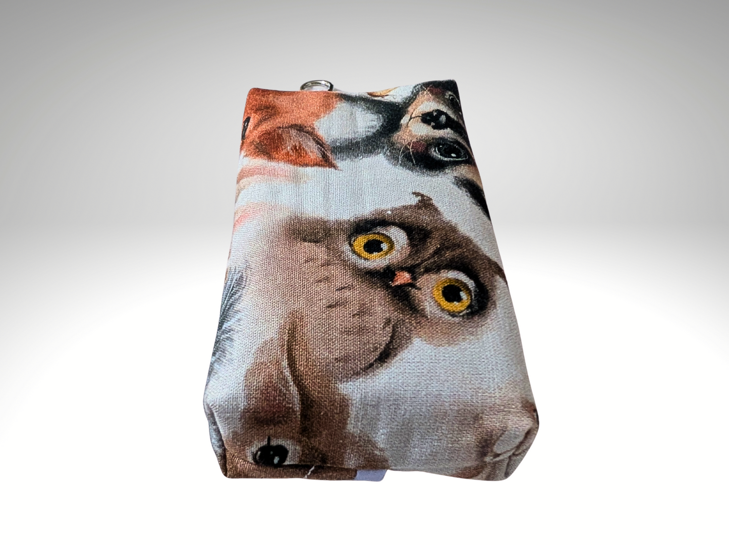 Pocket tissue holder, Key fob tissue holder, travel tissue, tissue dispenser, cute animals