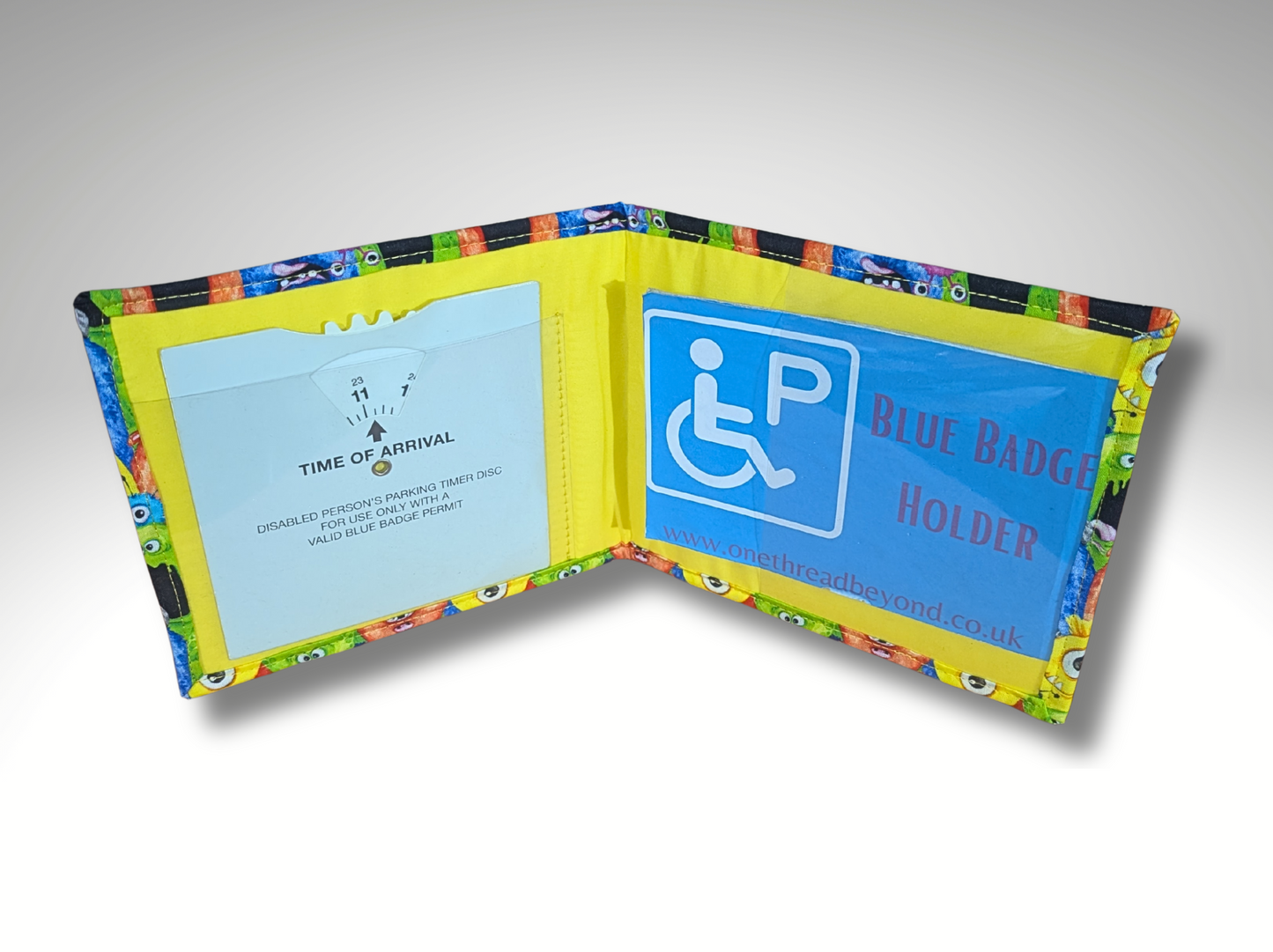 Blue Badge holder, Hologram Safe, Disabled parking permit, Monsters,