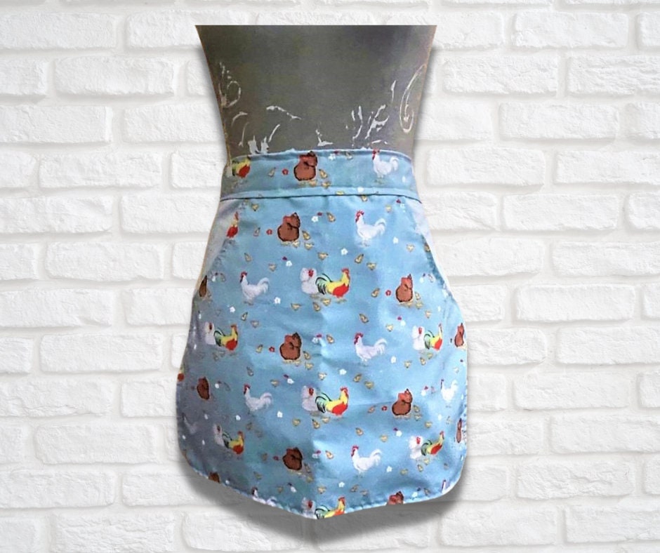 Apron, Half Apron, Waist Apron, Chickens