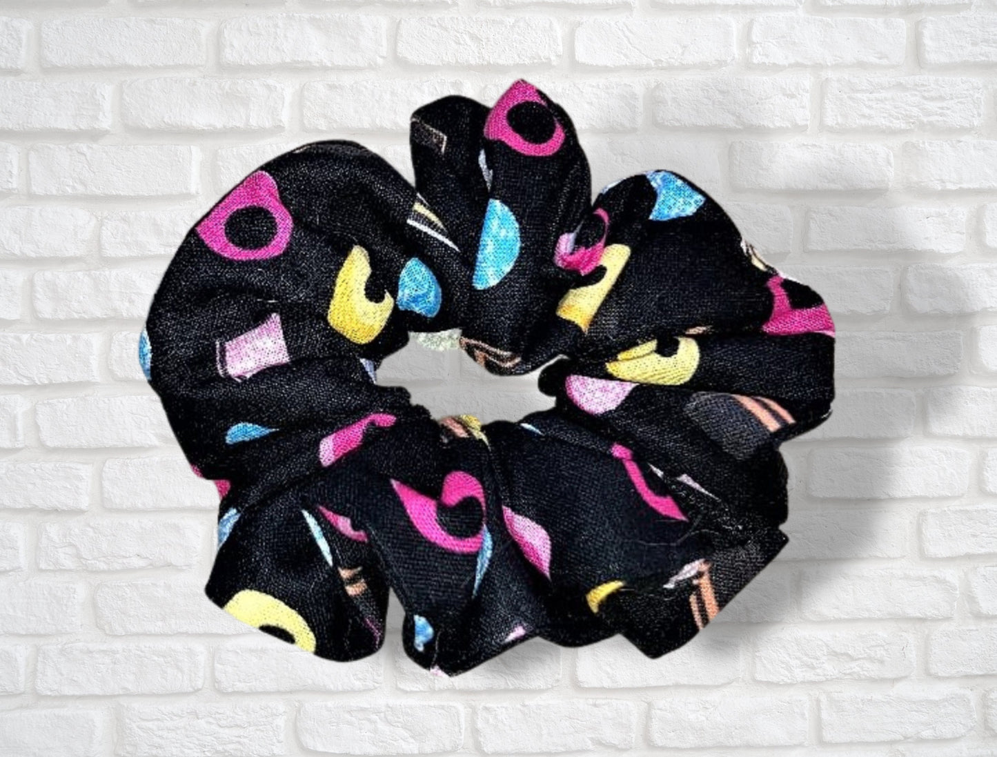 Hair scrunchie, hair accessory, liquorice allsorts, hair ties, mothers day gift, valentines gift