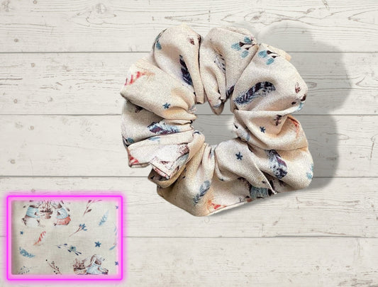 Hair scrunchie, hair accessories, Hair care, hair ties, Easter gift, rabbits, hair care