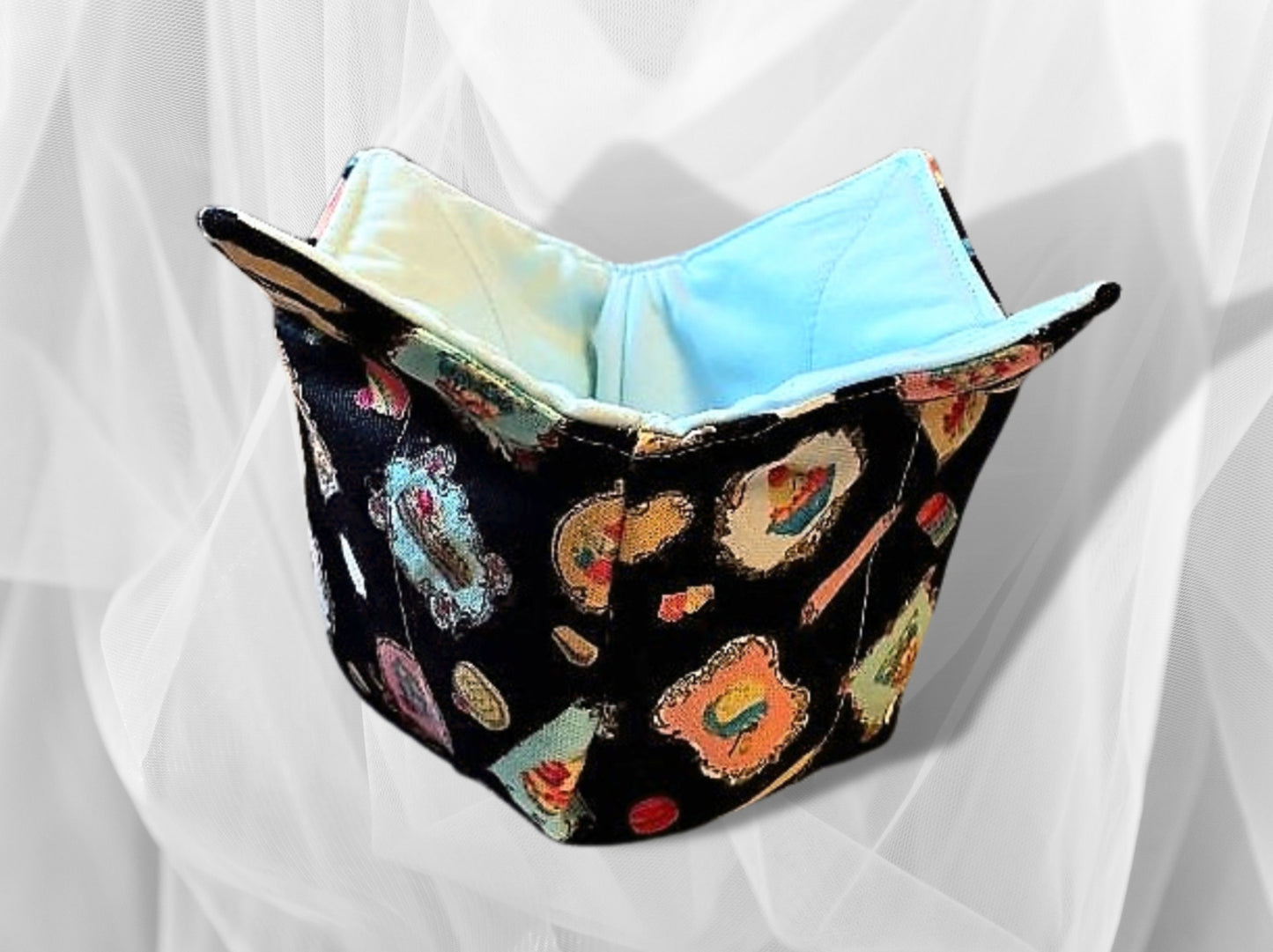Ice cream cozy, Ice cream holder, ice cream bowl, Noodle bowl, bowl holder, party gift, Retro