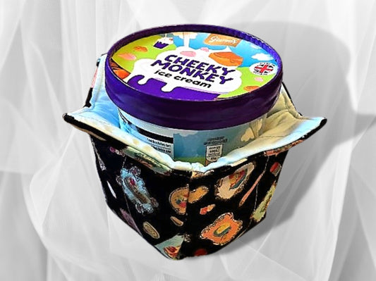 Ice cream cozy, Ice cream holder, ice cream bowl, Noodle bowl, bowl holder, party gift, Retro