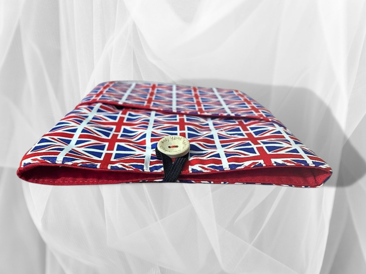 Book Sleeve, Book jacket, Book cover, Union Jack, book mark, book pouch