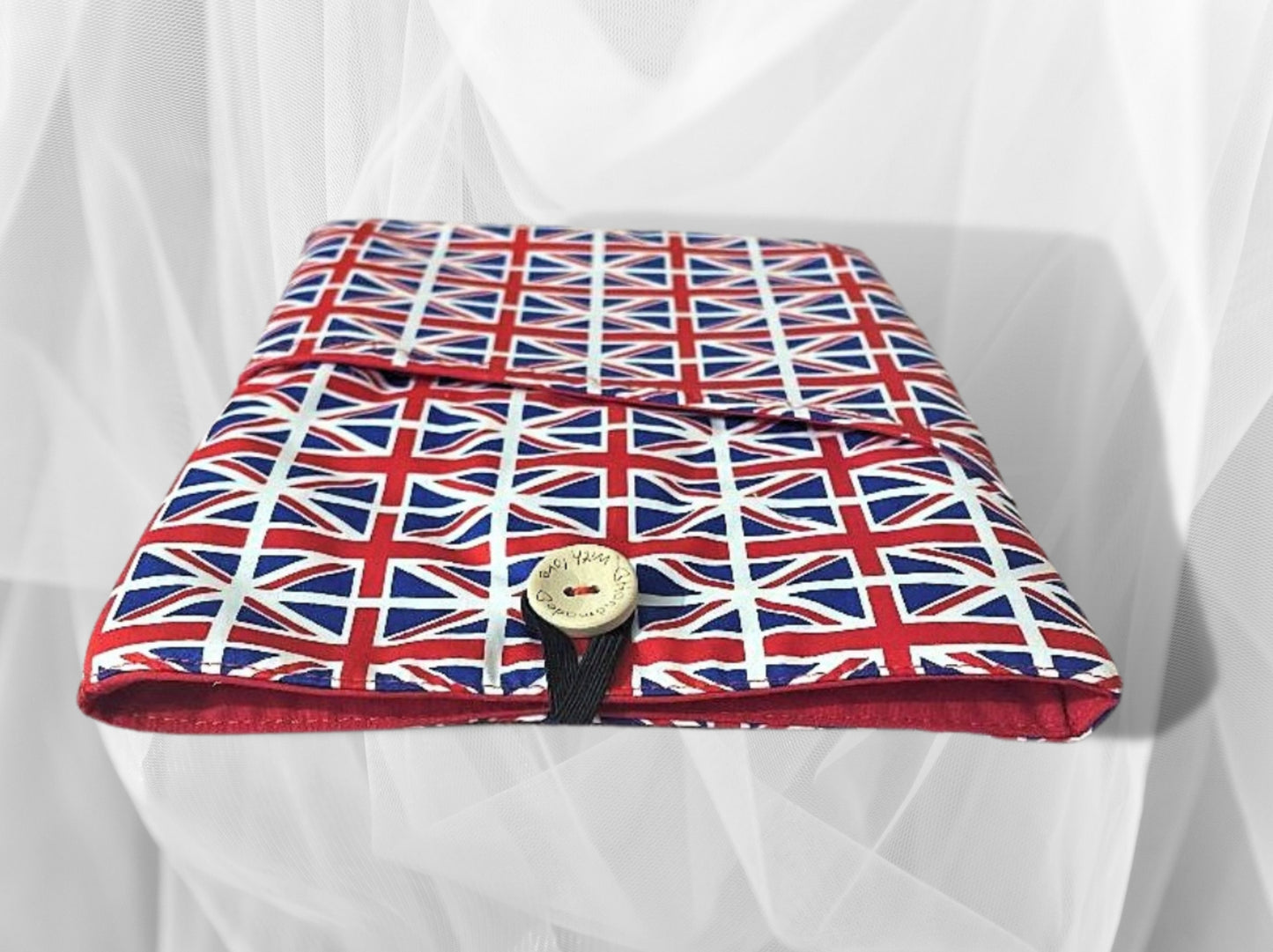 Book Sleeve, Book jacket, Book cover, Union Jack, book mark, book pouch