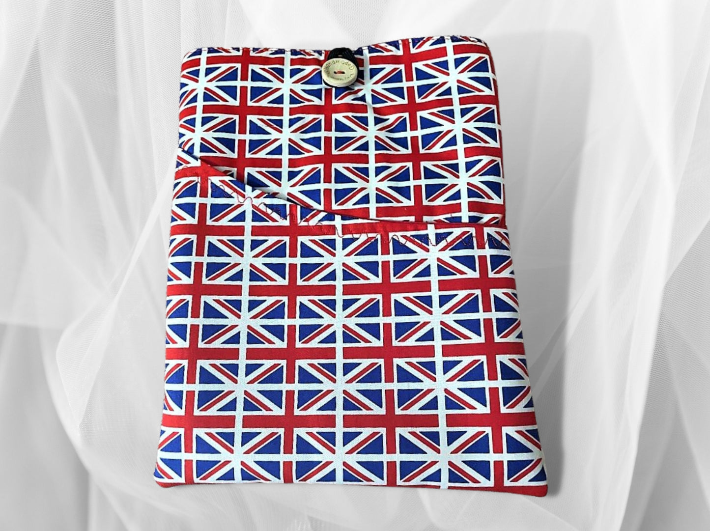 Book Sleeve, Book jacket, Book cover, Union Jack, book mark, book pouch