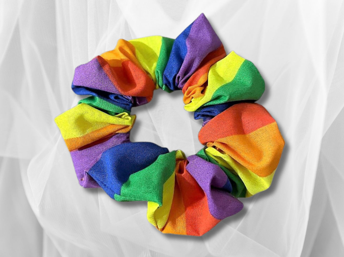Hair scrunchie, Pride, LGBTQ+,  hair accessories, Rainbow, hair ties, gifts for her, school scrunchies,  hair care