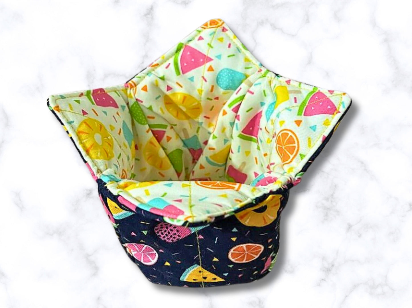 Ice cream cozy, Ice cream holder, Mcflurry holder, ice cream bowl, reversible cozy, Noodle bowl, bowl holder, party gift, housewarming gift