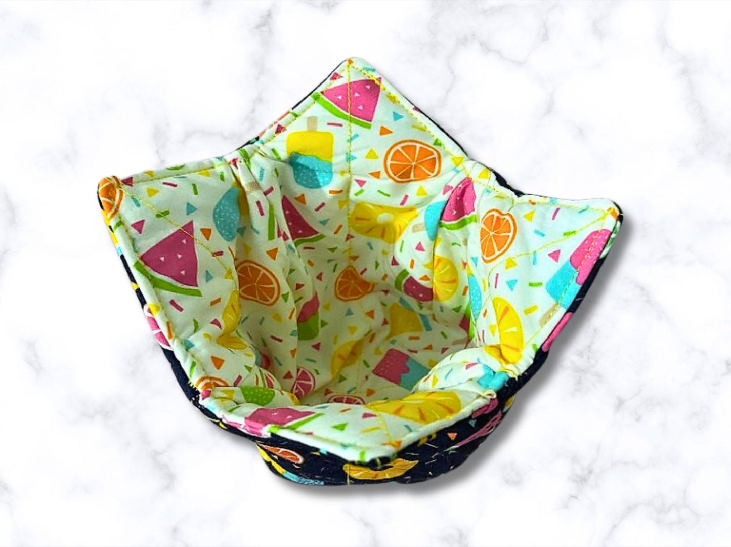 Ice cream cozy, Ice cream holder, Mcflurry holder, ice cream bowl, reversible cozy, Noodle bowl, bowl holder, party gift, housewarming gift