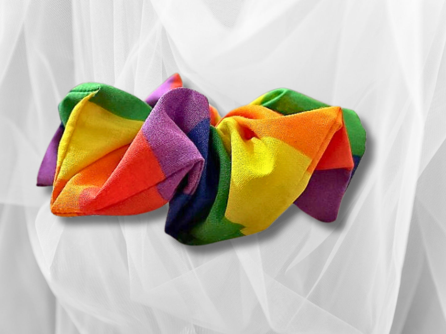 Hair scrunchie, Pride, LGBTQ+,  hair accessories, Rainbow, hair ties, gifts for her, school scrunchies,  hair care