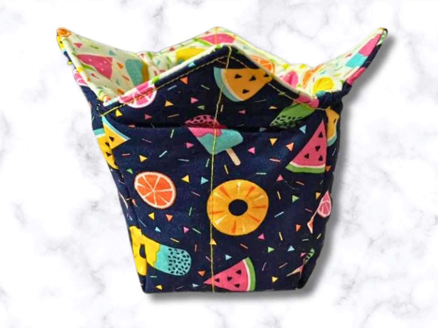 Ice cream cozy, Ice cream holder, Mcflurry holder, ice cream bowl, reversible cozy, Noodle bowl, bowl holder, party gift, housewarming gift